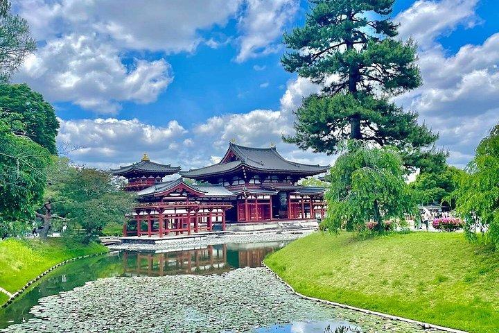 お寺と抹茶体験で京都と宇治の世界遺産