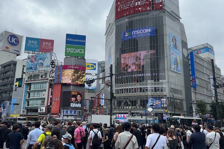 東京：新宿と渋谷のウォーキングツアー（食事付き）