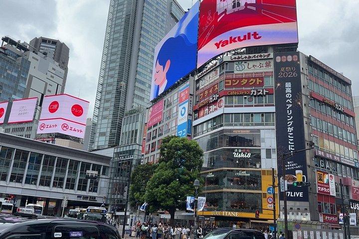 東京：新宿と渋谷のウォーキングツアー（食事付き）