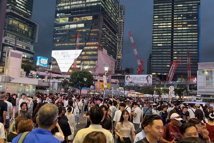 東京：新宿と渋谷のウォーキングツアー（食事付き）