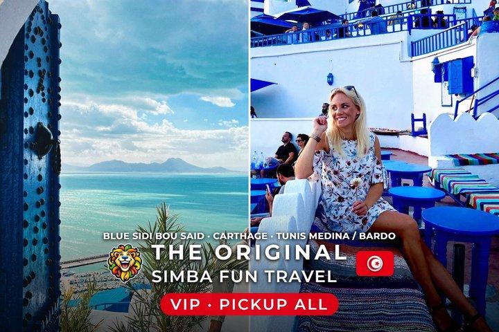 Fun VIP: Tunis Medina/Bardo + Sidi Bou Said + Carthage Pickup All