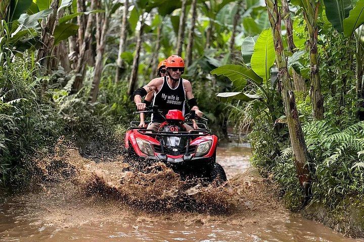 Gorilla ATVクアッドバイクとウブドジップラインコンボ