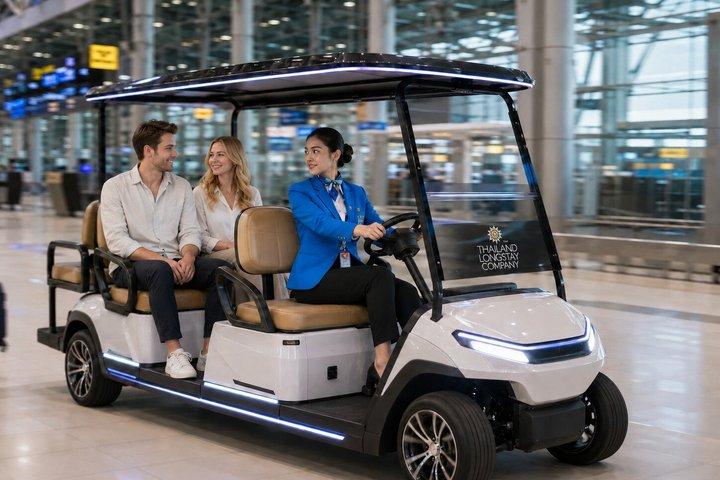 Bangkok Luchthavens : Fast-Track Immigratie & Buggy Auto