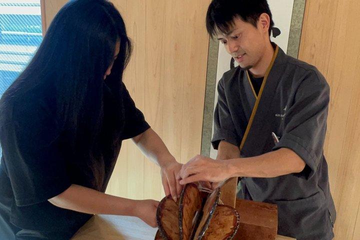 浅草で和紙灯籠体験会
