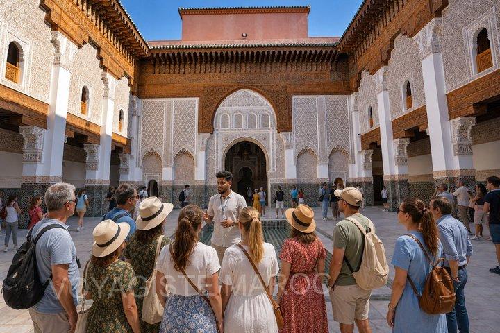 Marrakech : Madrasa Ben Youssef & Secret Garden and Medina Tour