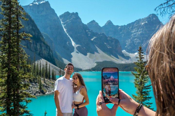 Banff ikoner: Moraine Lake, Lake Louise, Gondola, Wildlife, Middag
