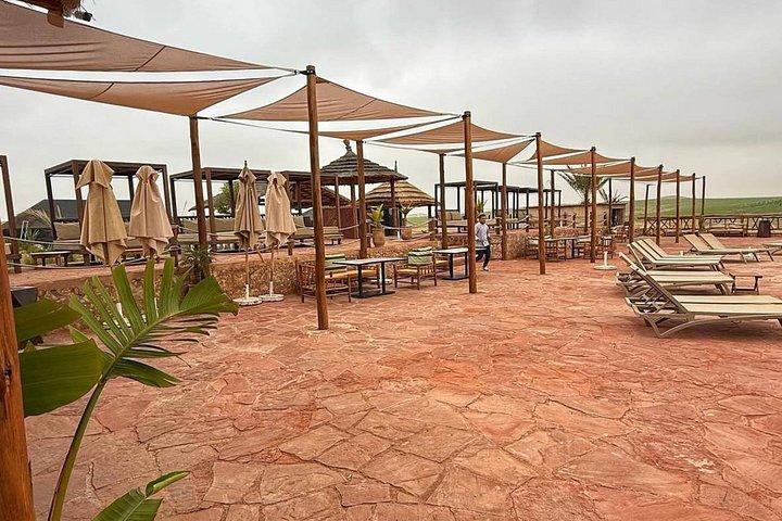 Agafay Desert Luxury Pool Lunch or Pool Dinner Show Private