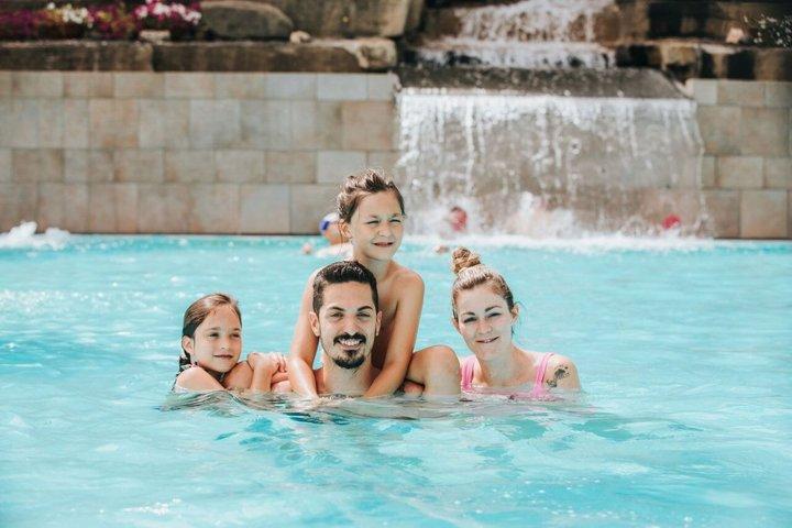 Termiske pool-indgange på Euroterme Bagno di Romagna med Aperitivo