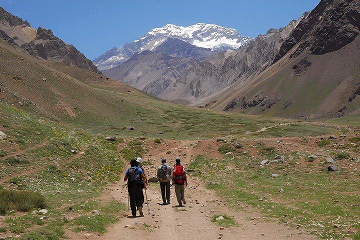 High mountain in the Andes private service