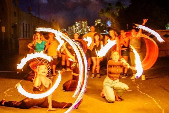 Fire Dance Class and Show for Groups in Waikiki