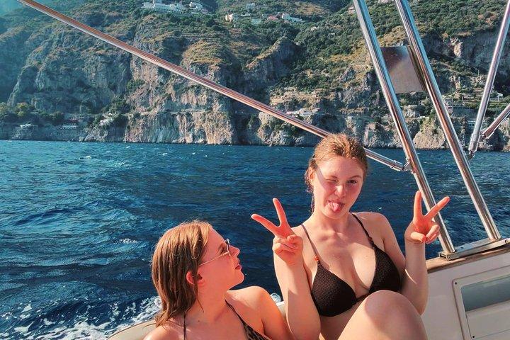Visite en bateau de Positano avec baignade et photographie au départ d'Amalfi