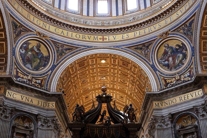 Vatican: St Peter Basilica Audio Guide With Dome climb
