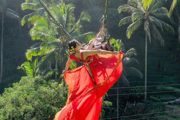Ubud privat tur risfält tempel vattenfall.