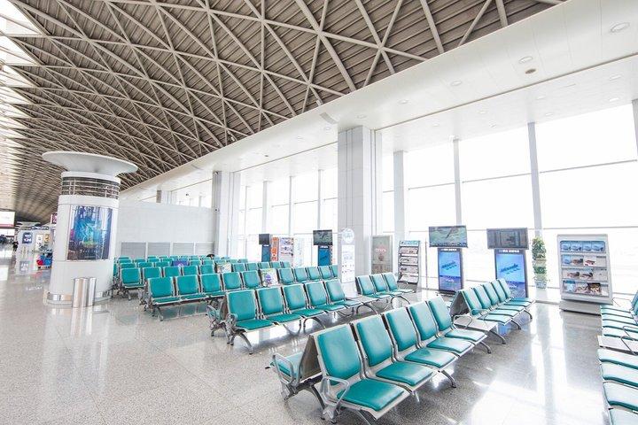 揚州私有空港到着便のホテルへの移動