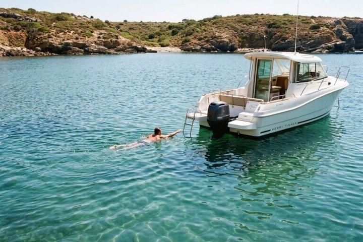 Excursion privée en bateau de Lisbonne à l'Atlantique avec arrêt de baignade