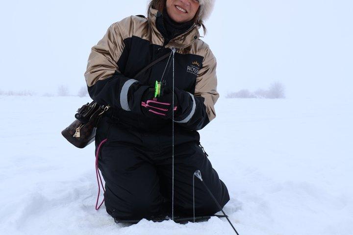 Eisfischen am See