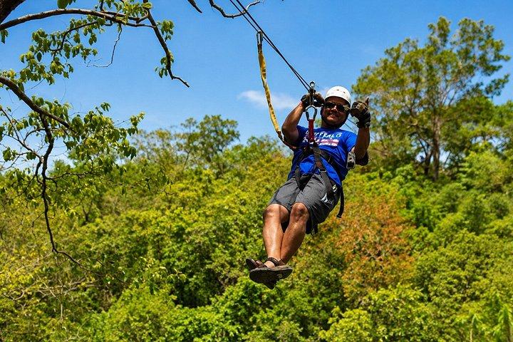 Combo Zip Line Tour and River Rafting from Guanacaste