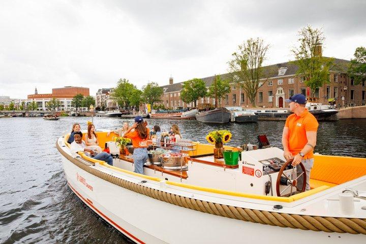 Amsterdam Luxury Open Boat Cruise with Optional Unlimited Drinks