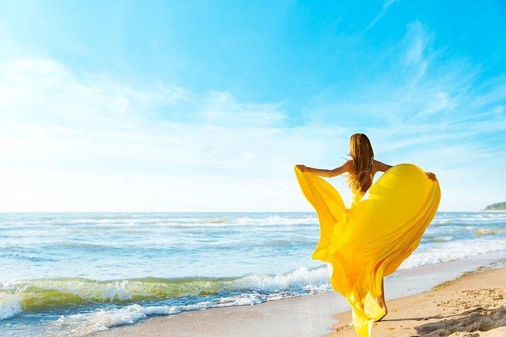 テネリフェでのフライングドレスビーチ撮影
