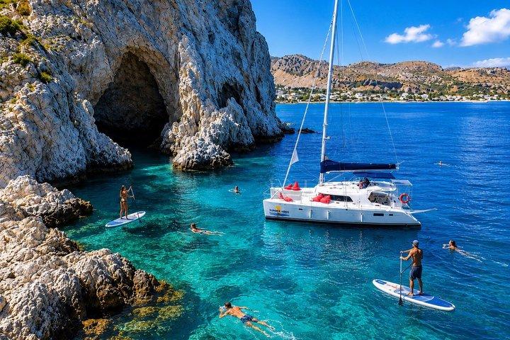 Rhodes: 3 Hour Catamaran Cruise to Anthony Quinn, Ladiko& Afandou