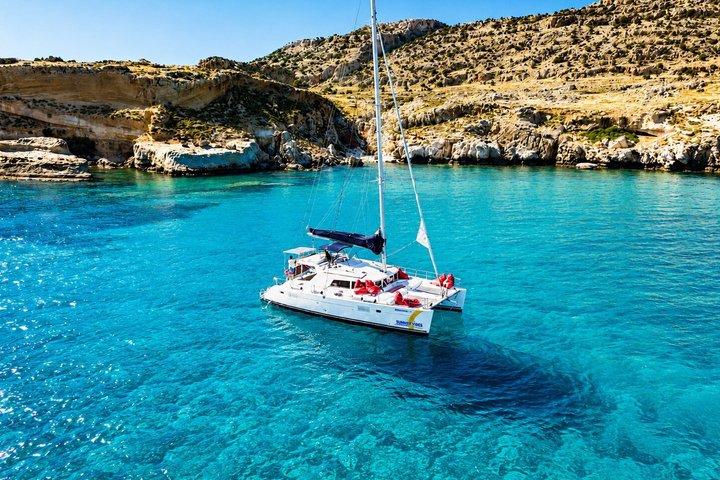Rhodes: Cruzeiro de Catamarã de 3 Horas até Anthony Quinn, Ladiko & Afandou