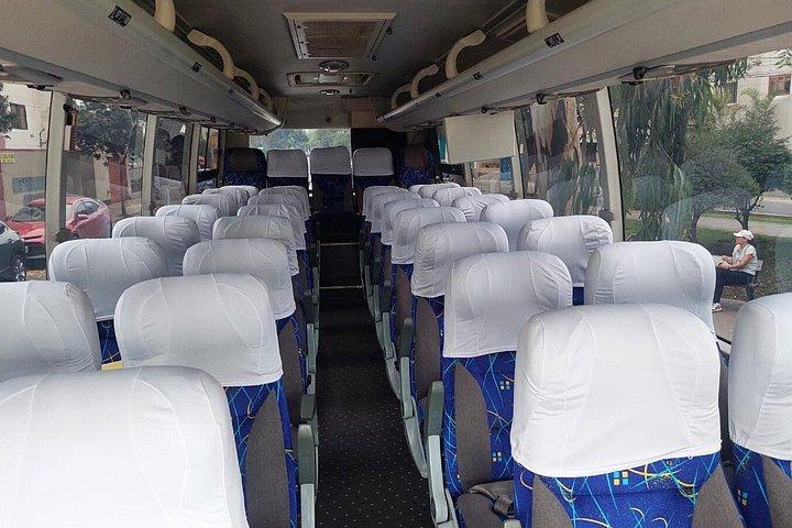 Bus Lima to Paracas Bus - Hotel Pickup: Miraflores & Barranco
