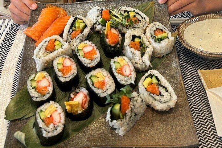 東京のローカル家庭でロール寿司と天ぷらを作ろう!