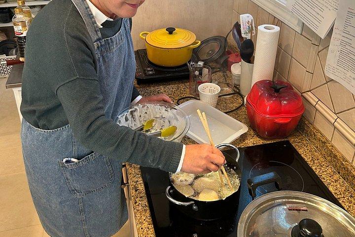 東京のローカル家庭でロール寿司と天ぷらを作ろう！