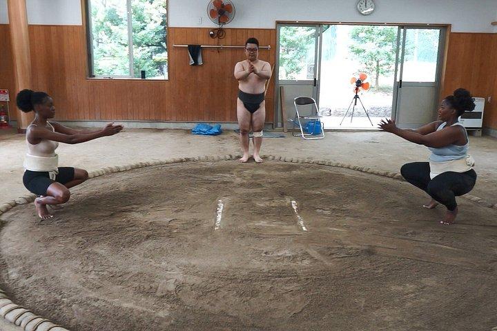 宮城野部屋合宿で大阪相撲の稽古