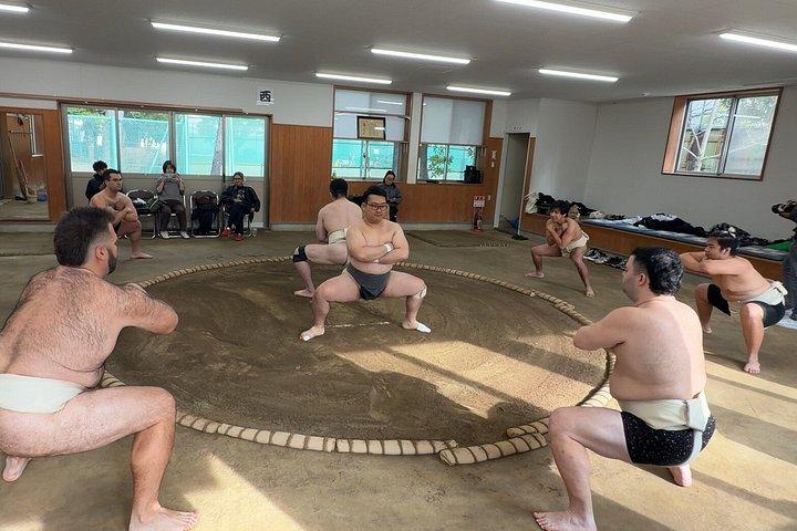 宮城野部屋合宿で大阪相撲の稽古