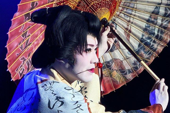 東京浅草：日本語キャバレーショー（太鼓演劇）