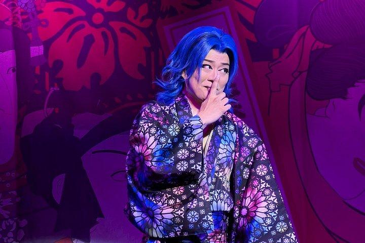 東京浅草：日本語キャバレーショー（太鼓演劇）
