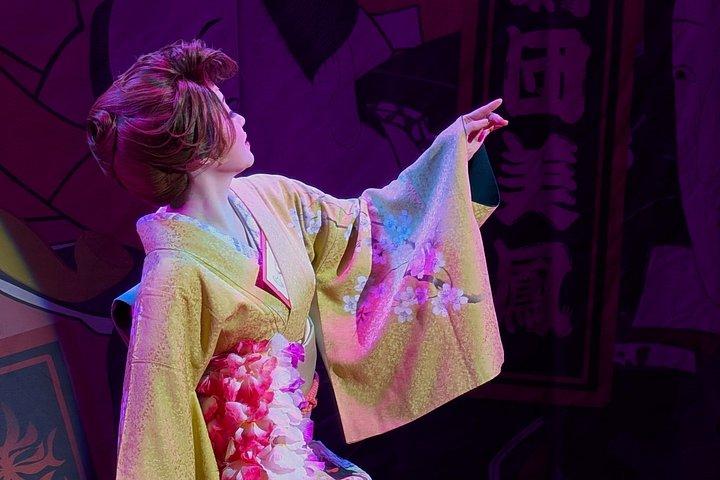 東京浅草：日本語キャバレーショー（太鼓演劇）
