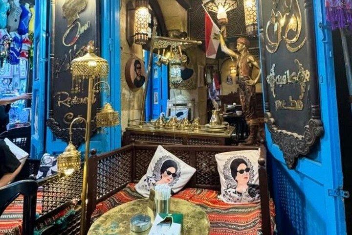 Passeio noturno privado do Cairo com jantar