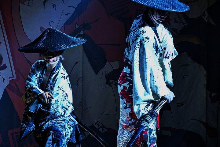 東京浅草：日本語キャバレーショー（太鼓演劇）