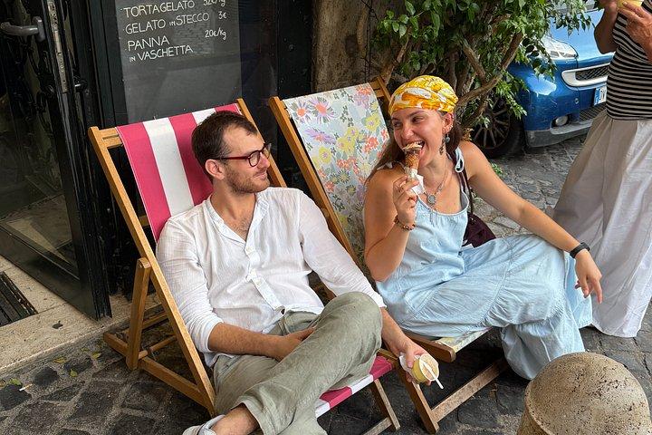 ローマ究極の料理ツアートラステヴェレ・ティベル島＆カンポ・デ・フィオーリ