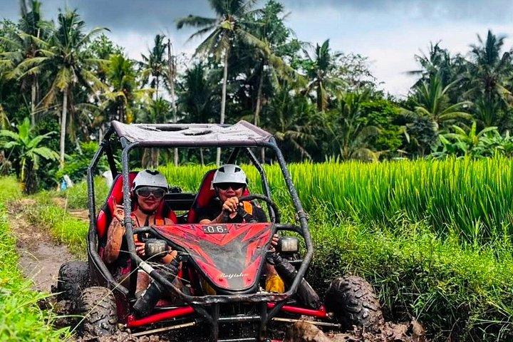 Bali Ubud Buggy Adventure Crocodile Cave, Jungle, RiceFields, Mud