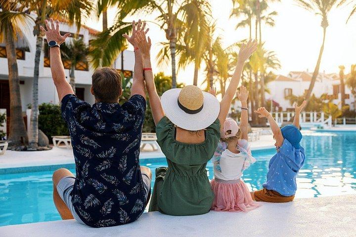 グラン・カナリアのプエルトリコビーチと港の写真撮影