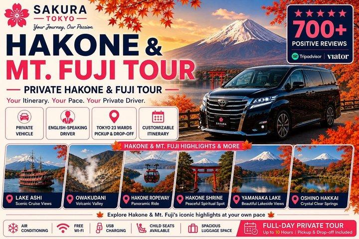 Hakone & Mt Fuji privat anpassad tur med Engelska Driver Guide