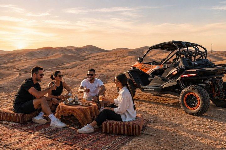 Marrakech: Buggy desert experience D’Agafay transfer and tea