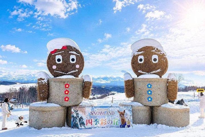 札幌発:雪遊び 白ひげの滝 ニンゲルテラス日帰りツアー