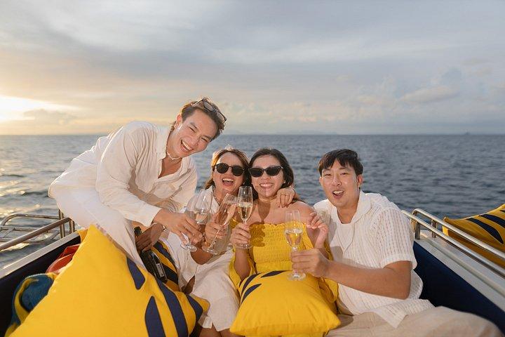 4 Islands Sunset Luxury Catamaran Cruise from Krabi