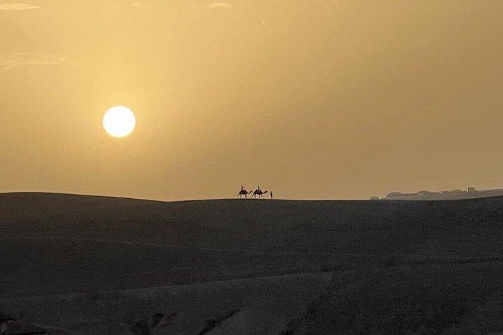 Marrakech: Desert Agafay Sunset, Camel Ride, Dinner Show
