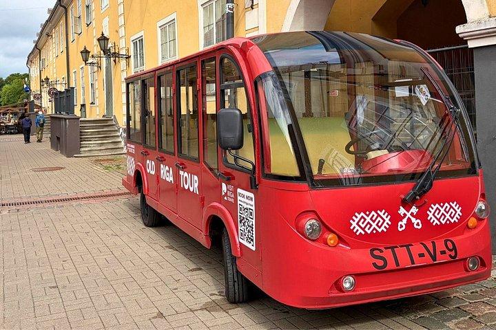 Old Riga E Bus Tour with Audio Guide Explore the City in Comfort
