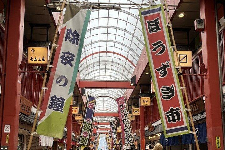 東京プライベート浅草散策ツアー浅草寺抹茶とおもち