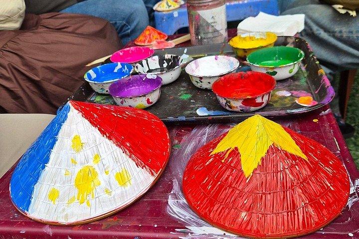 ハノイ発、香村散策、円錐帽子作り半日