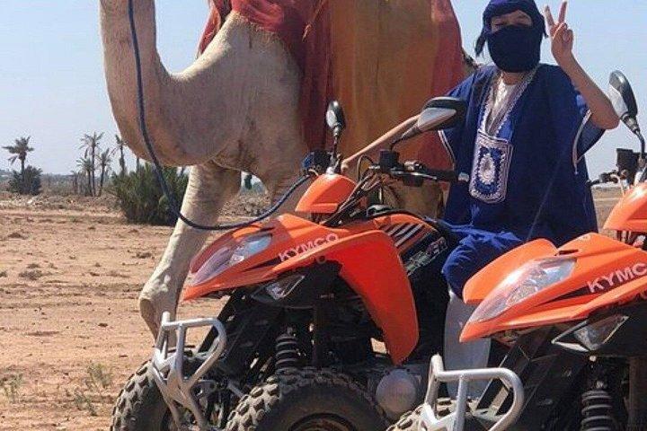 Marrakech : Palmeraie Quad Bike e Camel Ride Experience