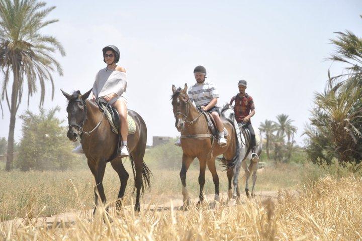 Sunset Hest ridning i Marrakech Palmeraie