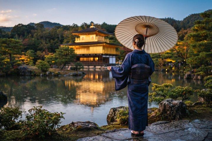 Early Bird Kyoto : Fushimi Inari, Castelo de Nijo e Pavilhão Dourado