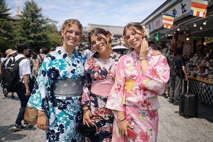 Location Asakusa Kimono avec expérience professionnelle de coiffure
